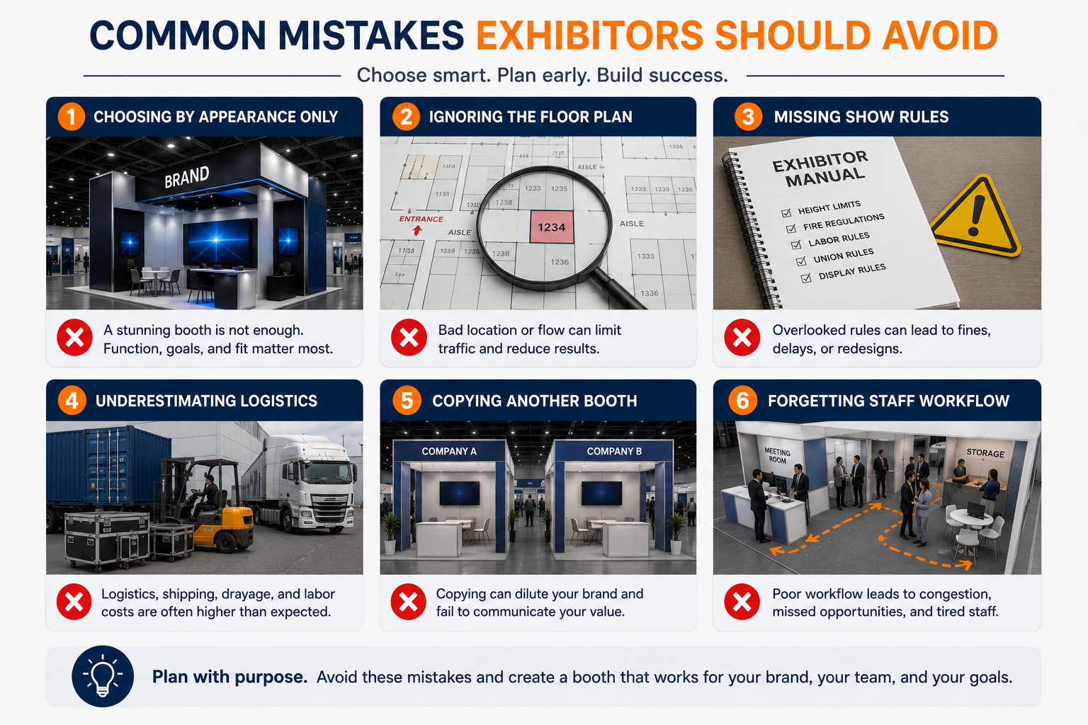 common exhibition booth selection mistakes